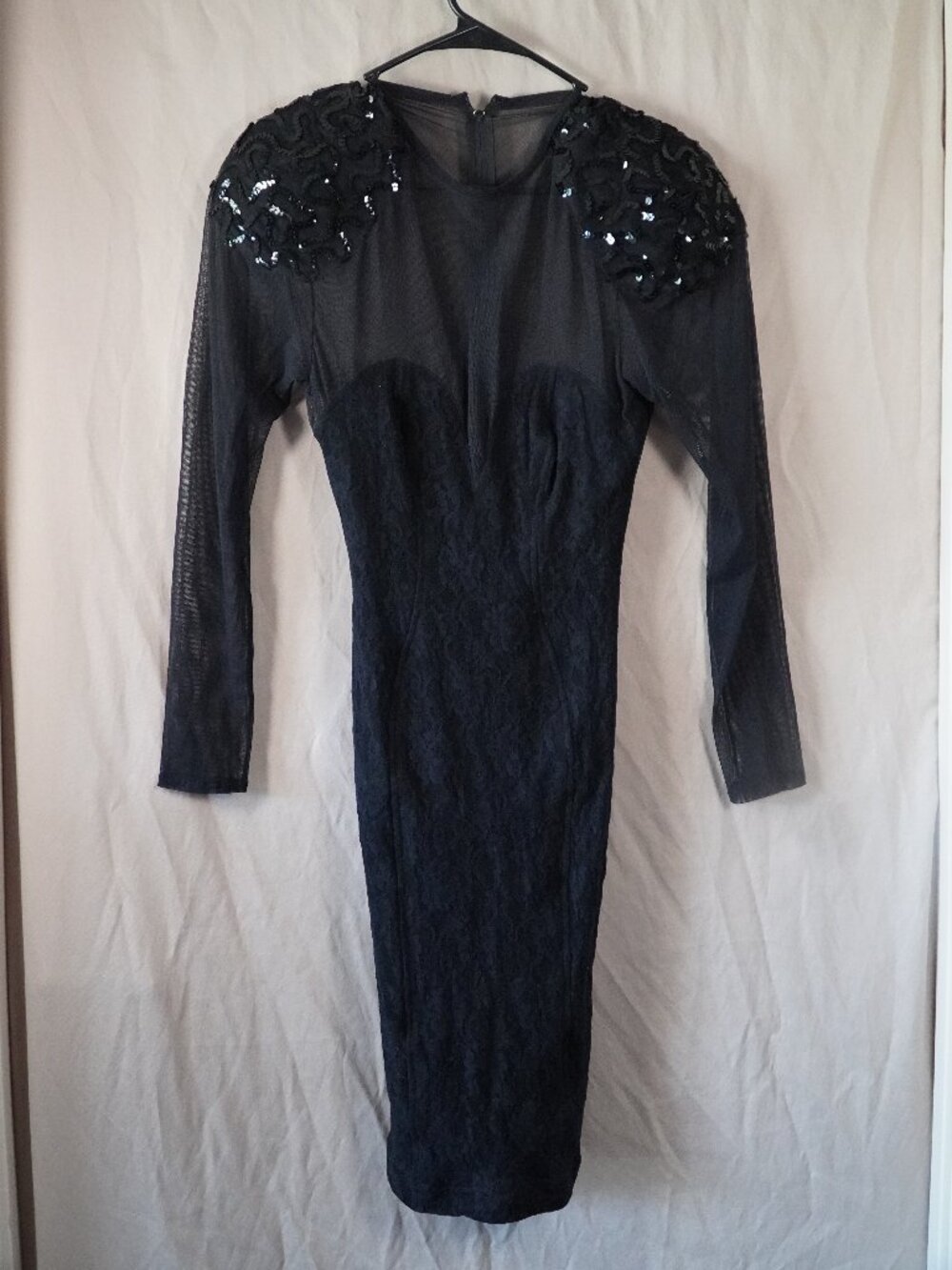 Vintage Lew Magram black knee-length cocktail dress